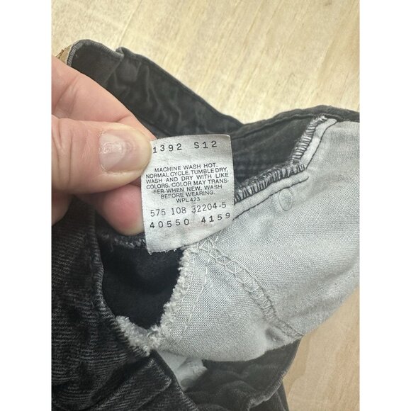 Vintage Levi’s 550 Jeans 33x34 Black Tag Relaxed Tapered Made in USA 80’s Paper - Picture 5 of 7